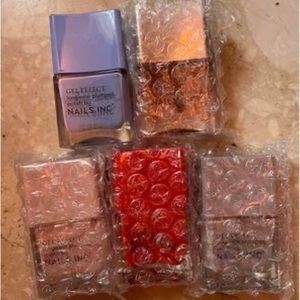 5 New Gel Effect Nail Polish 4 colors 1 Top Coat
